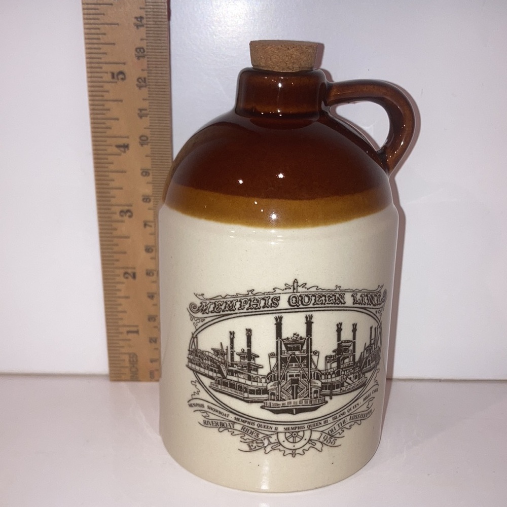 MEMPHIS, TENNESSEE | Memphis Queen Lines | Vintage Glazed Hallware Piggy Bank